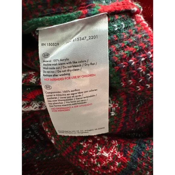 Livery Mens Ugly Christmas Sweater Santa Red White Holiday-Themed Pullover XXL - Picture 5 of 5